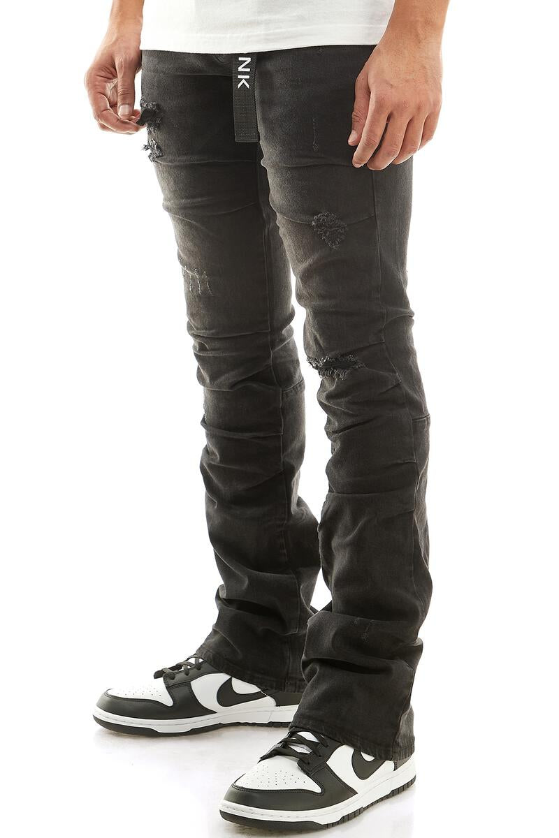 KDNK "STACKED" PLEATED JEANS STYLE #171242