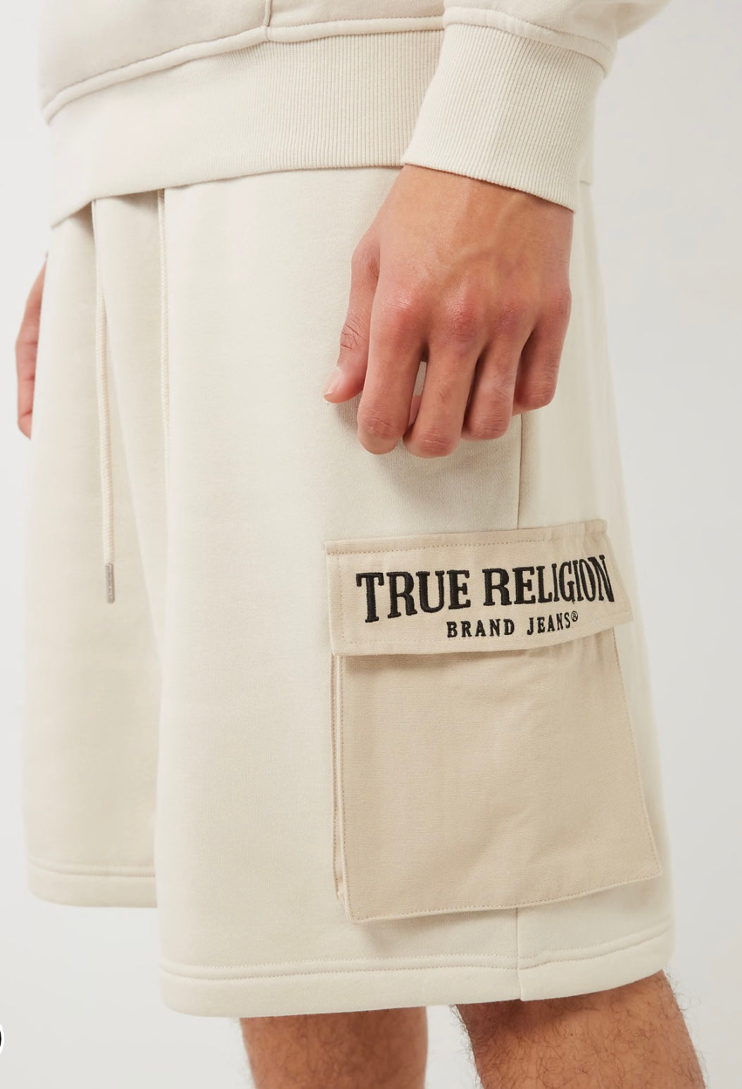 TRUE RELIGION CARGO SHORT TAPIOCA STYLE #171750